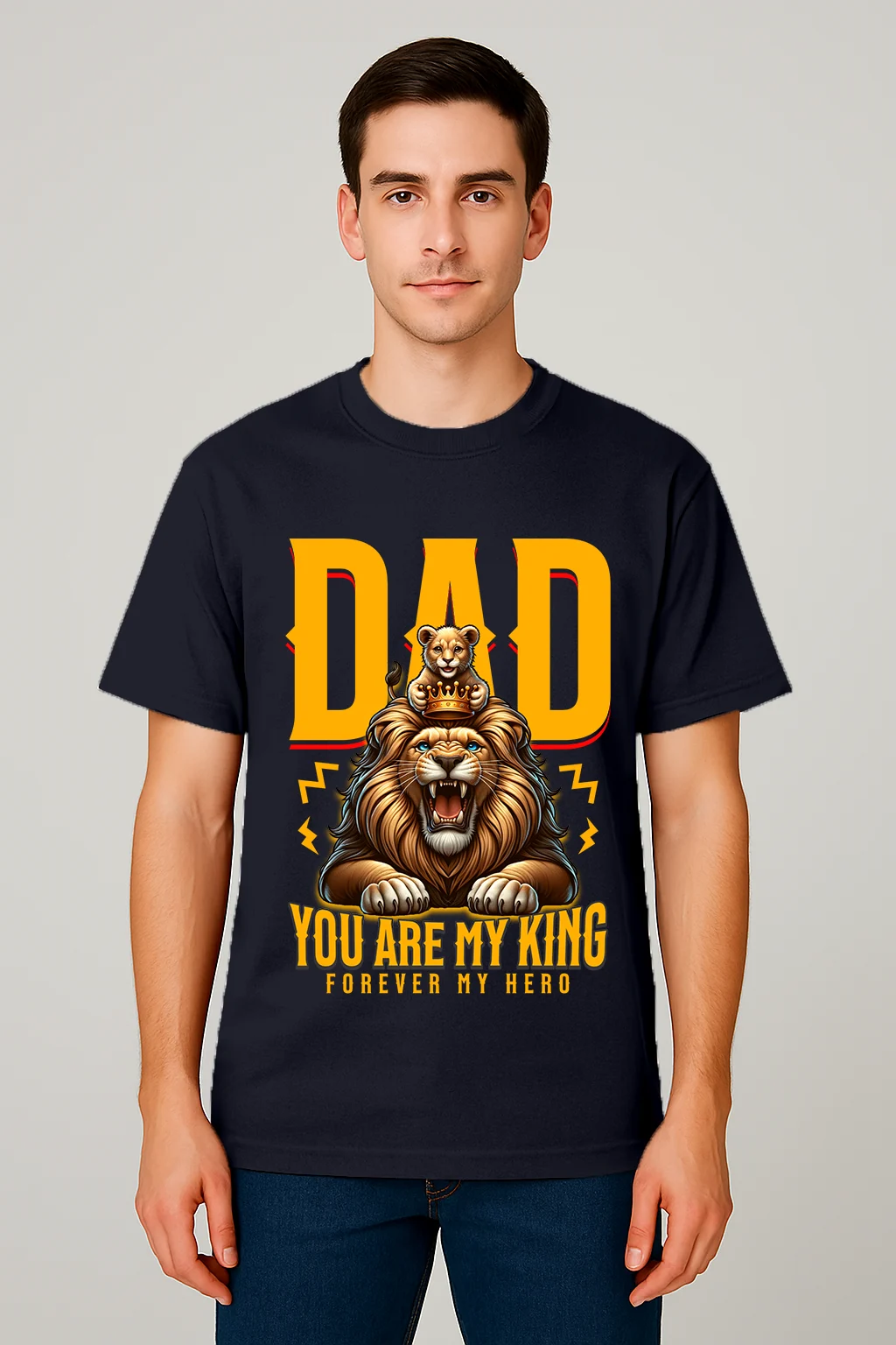 Dad you are my King NavyBlue